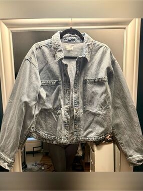 Z Supply Light Wash Denim Boxy Jean Jacket